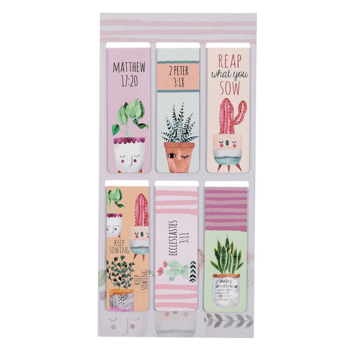 Christian Art Gifts - Magnetic Bookmark Set Grow in Grace