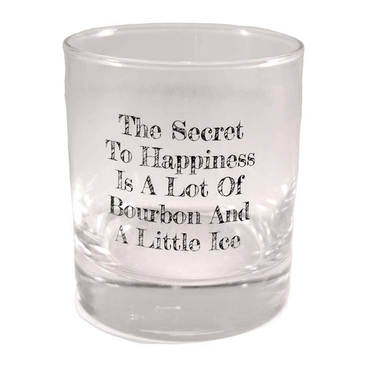 Buy Socks You All - The Secret to Happiness is a Lot of Bourbon and a Little Ice Rocks Glass