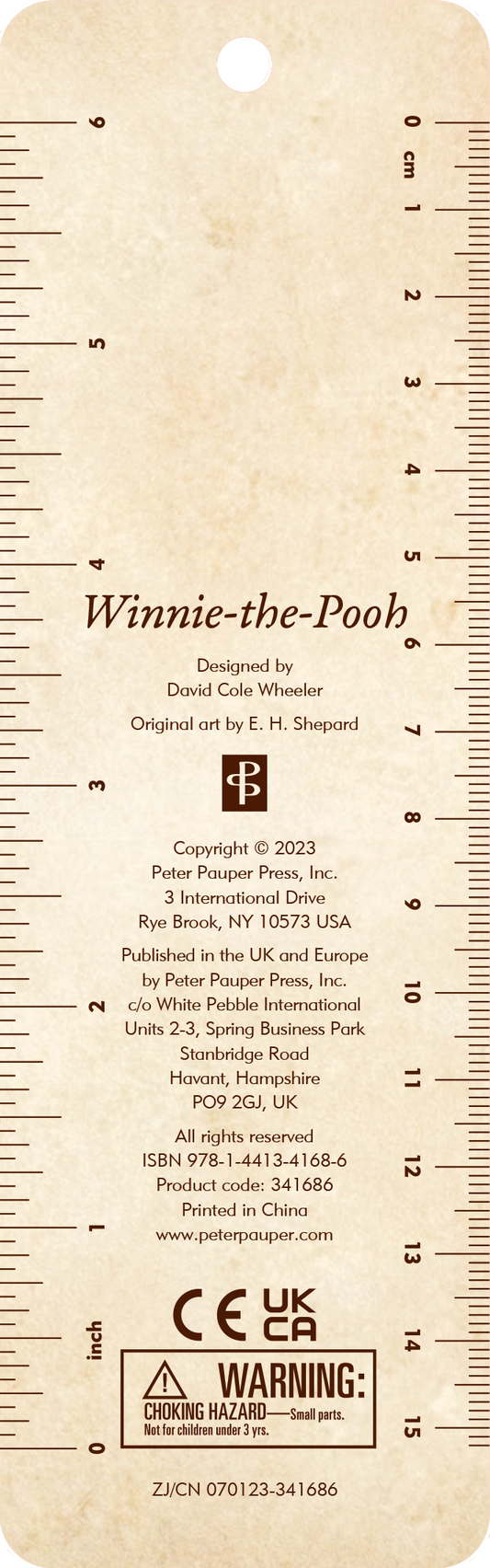 Peter Pauper Press - Winnie-the-Pooh Children's Bookmark