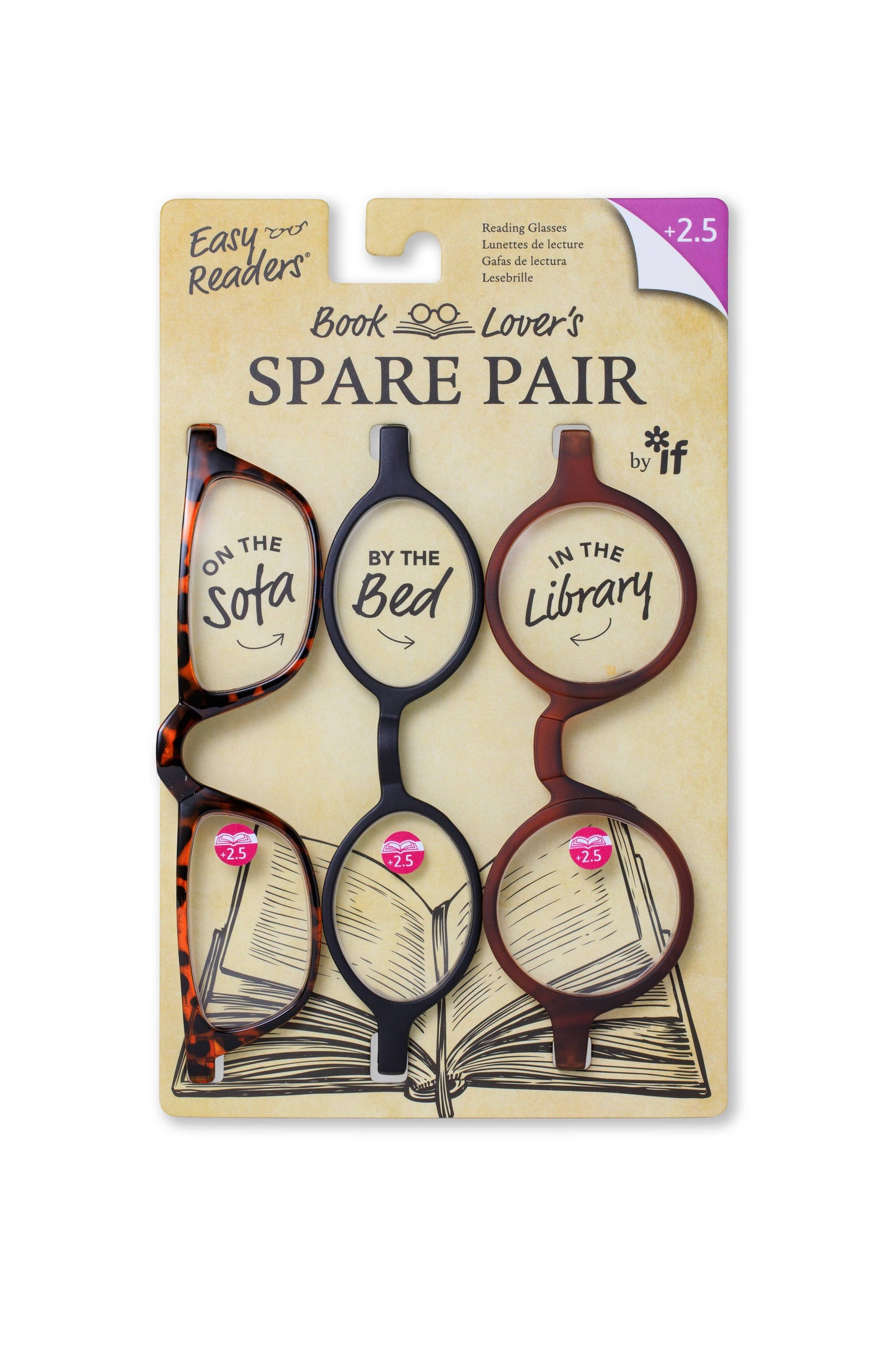 if USA - Easy Readers Book Lover Spare Pair