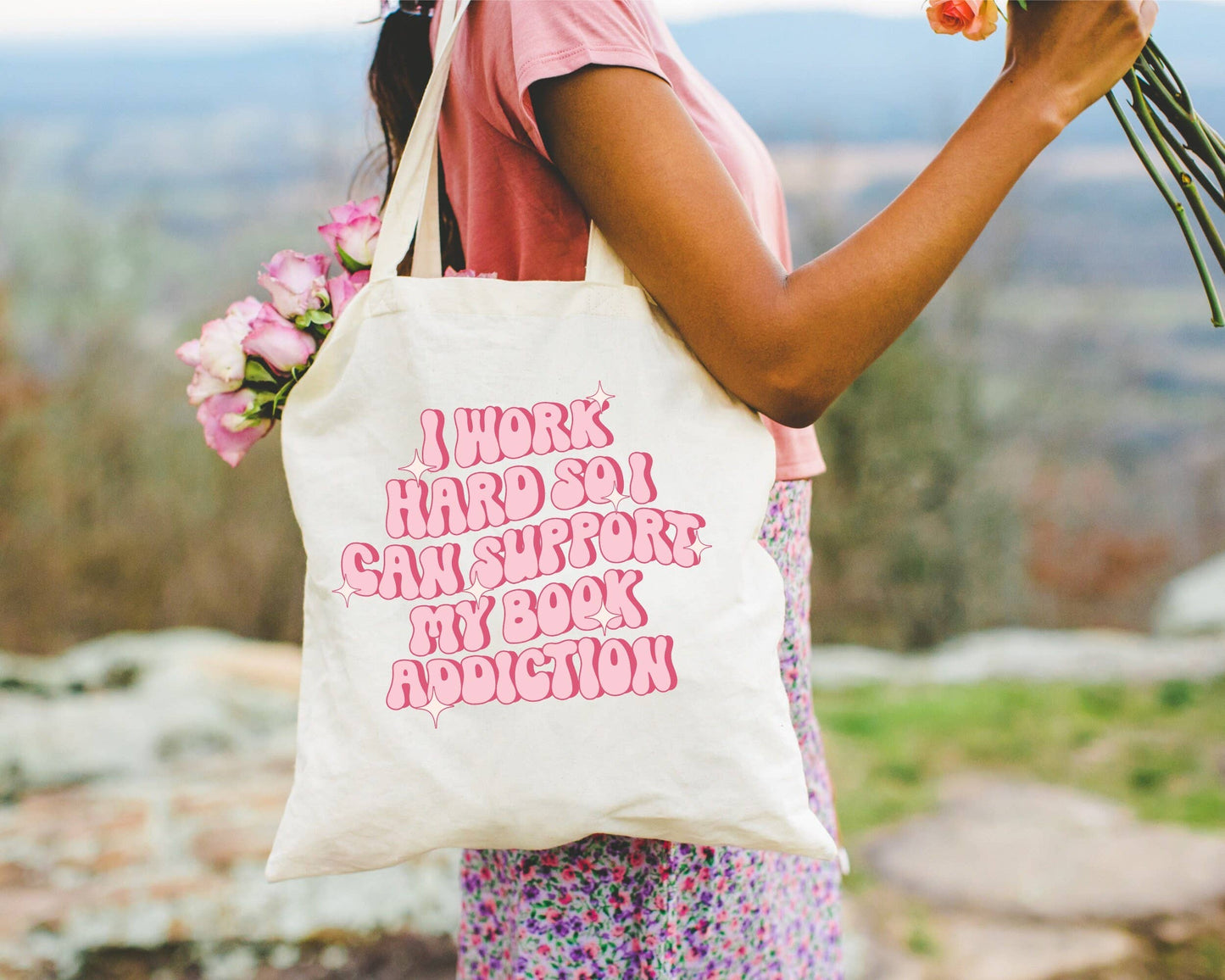 256 Craft Co - Book Addiction Canvas Tote Bag