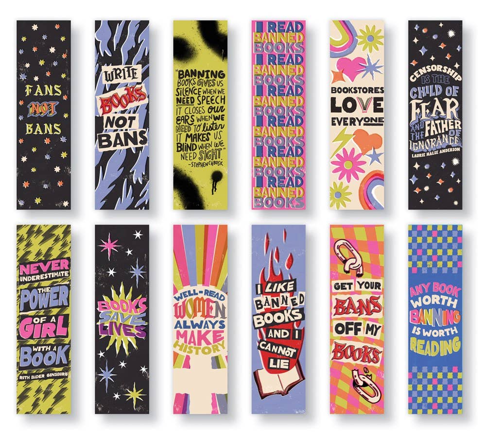 Gibbs Smith - I Read Banned Books Individual Bookmarks