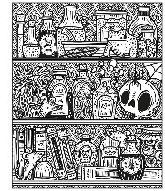 HarperCollins - Halloween Magic Painting Book : Usborne