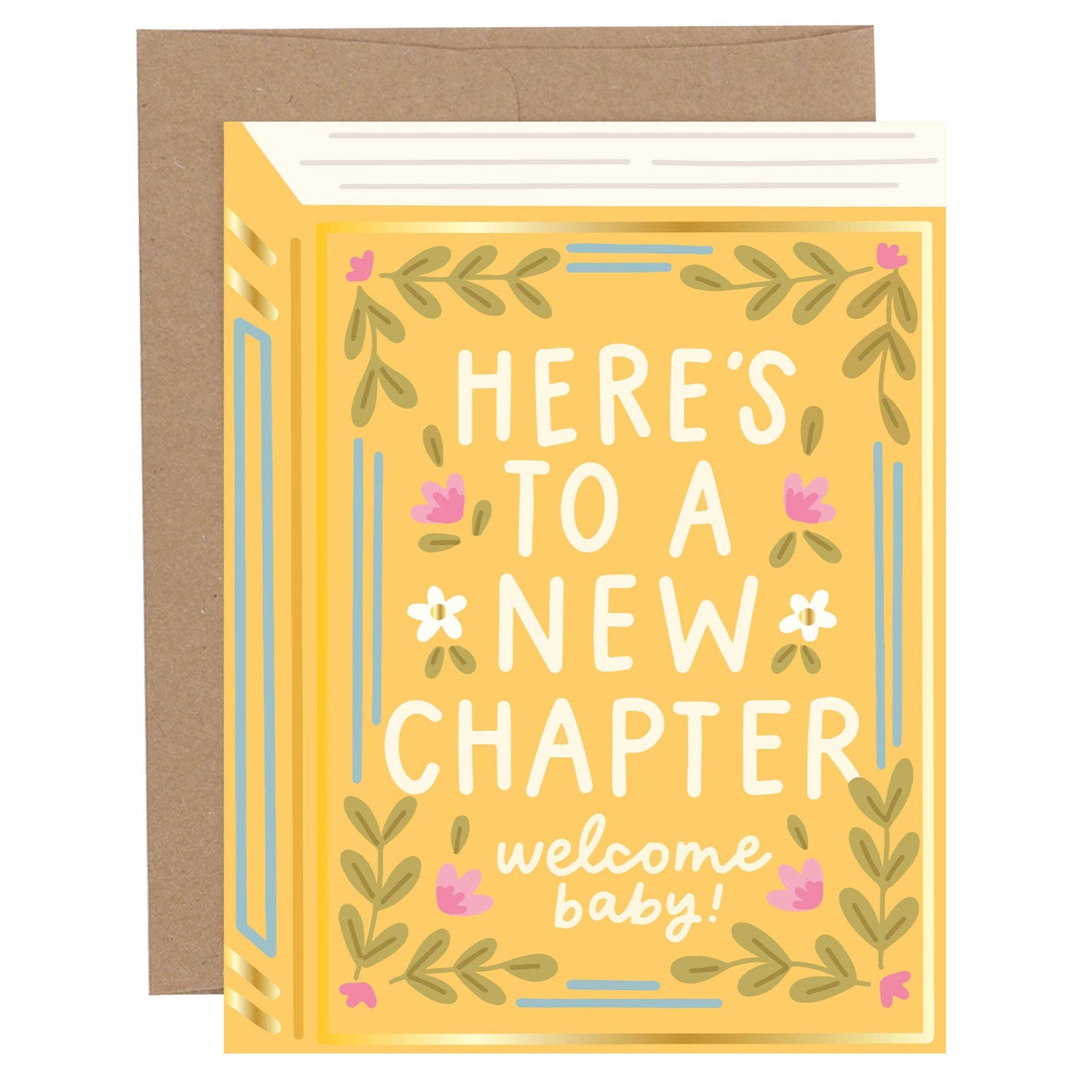 Pippi Post - Here's To A New Chapter Baby Greeting Card