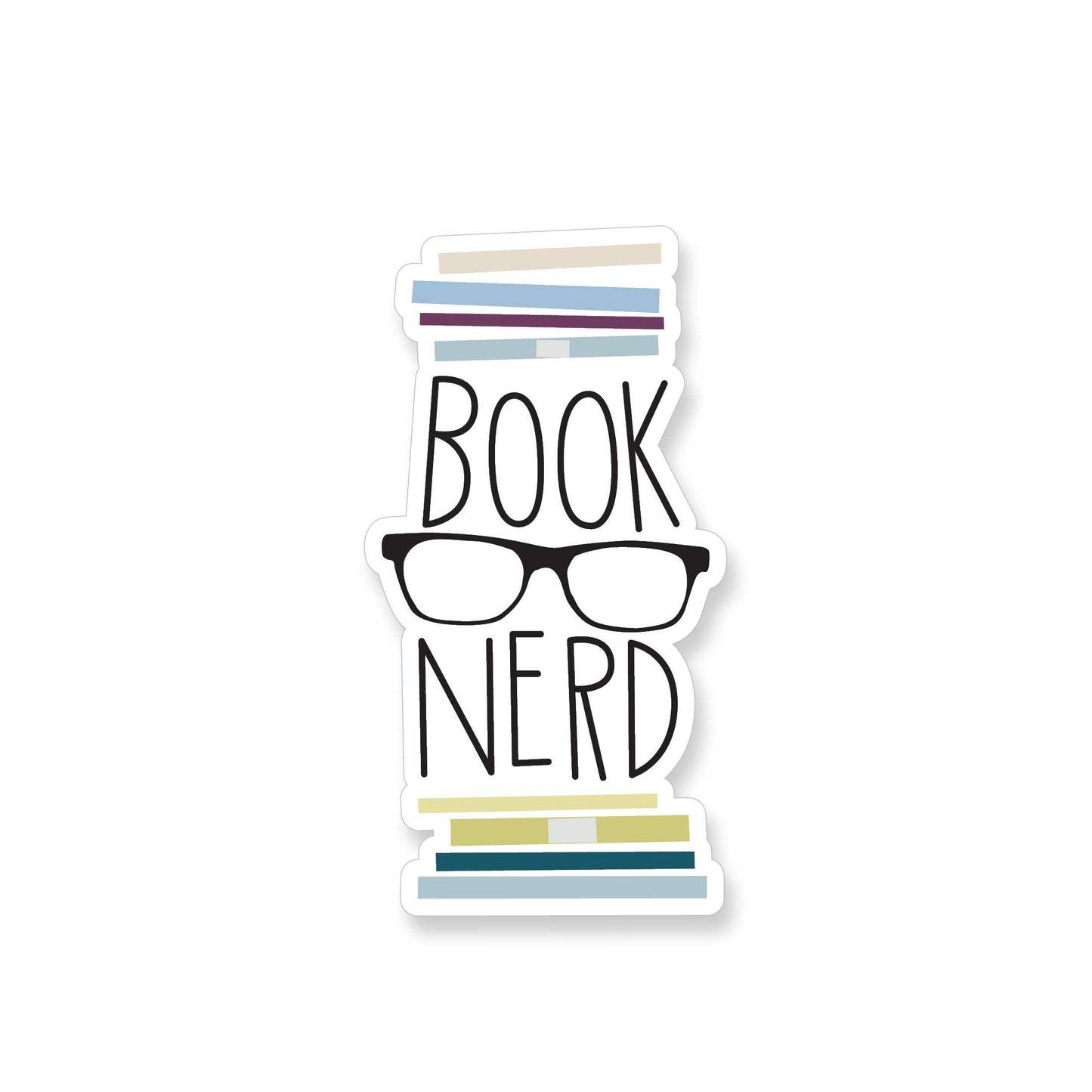Apartment 2 Cards - Book Nerd Vinyl Sticker