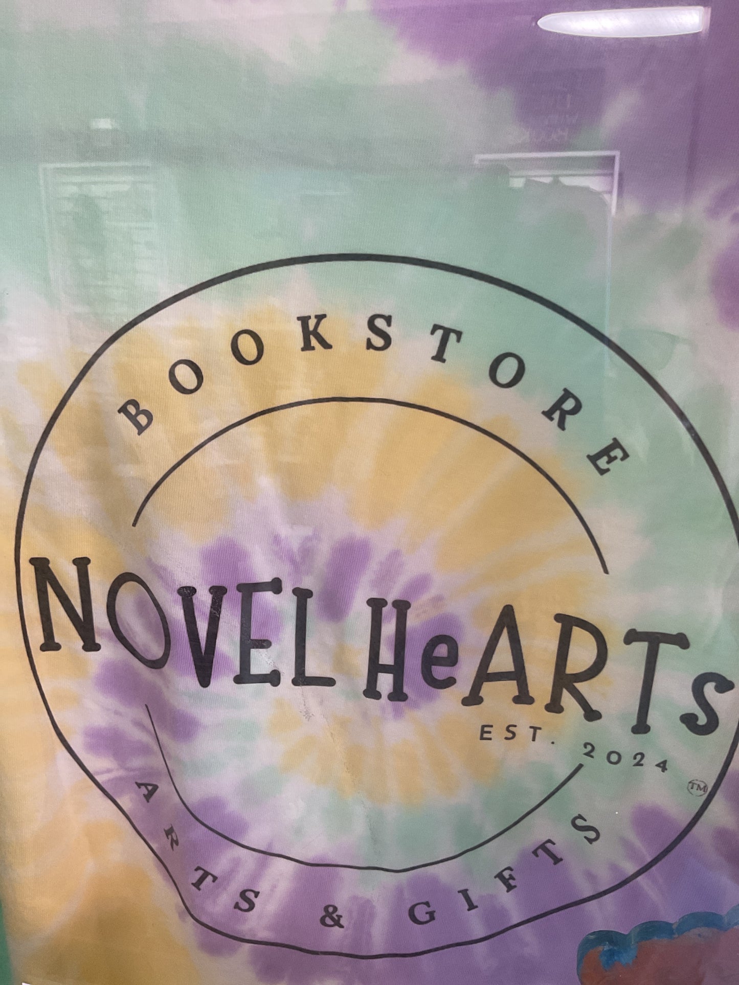 Rainbow color tie dyed shirt