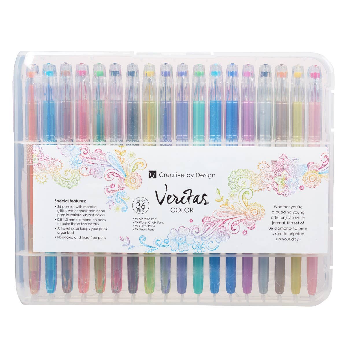 Christian Art Gifts - Gel Pen Set 36pc Assortment