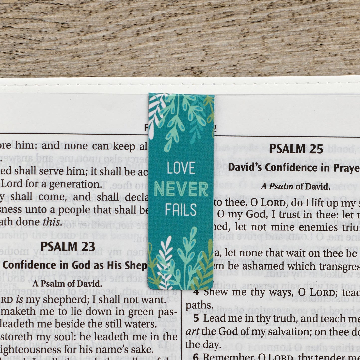 Christian Art Gifts - Magnetic Bookmark Set Floral Garden