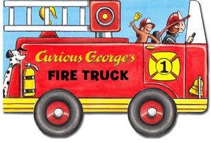 HarperCollins - Curious George Fire Truck Mini Movers Board Book