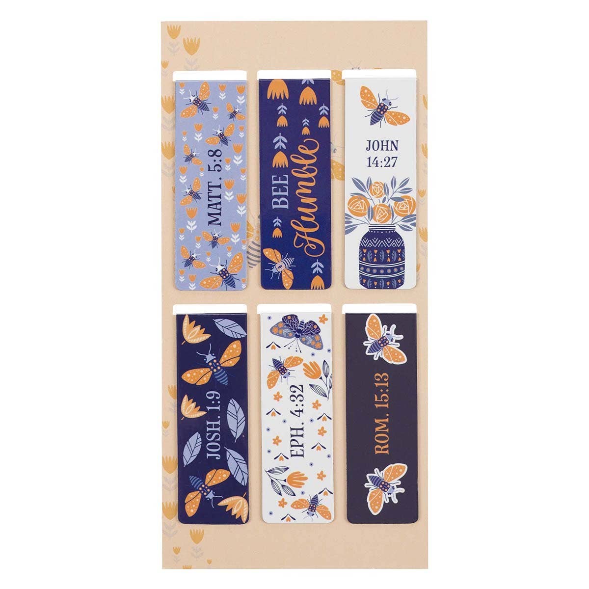 Christian Art Gifts - Magnetic Bookmark Set Let it Bee
