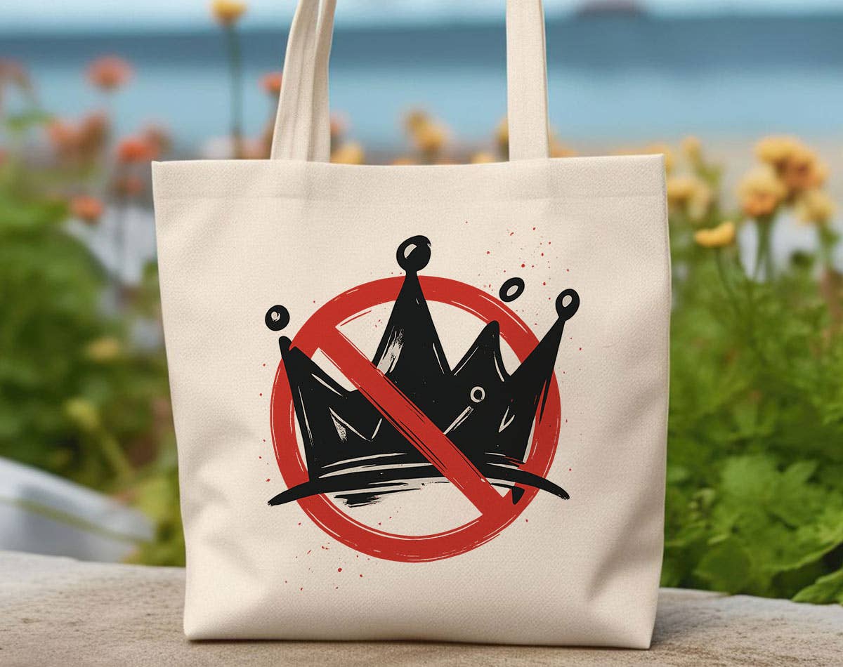 Sister Ray - No King Political Liberal Anti-Trump Protest Tote Bag