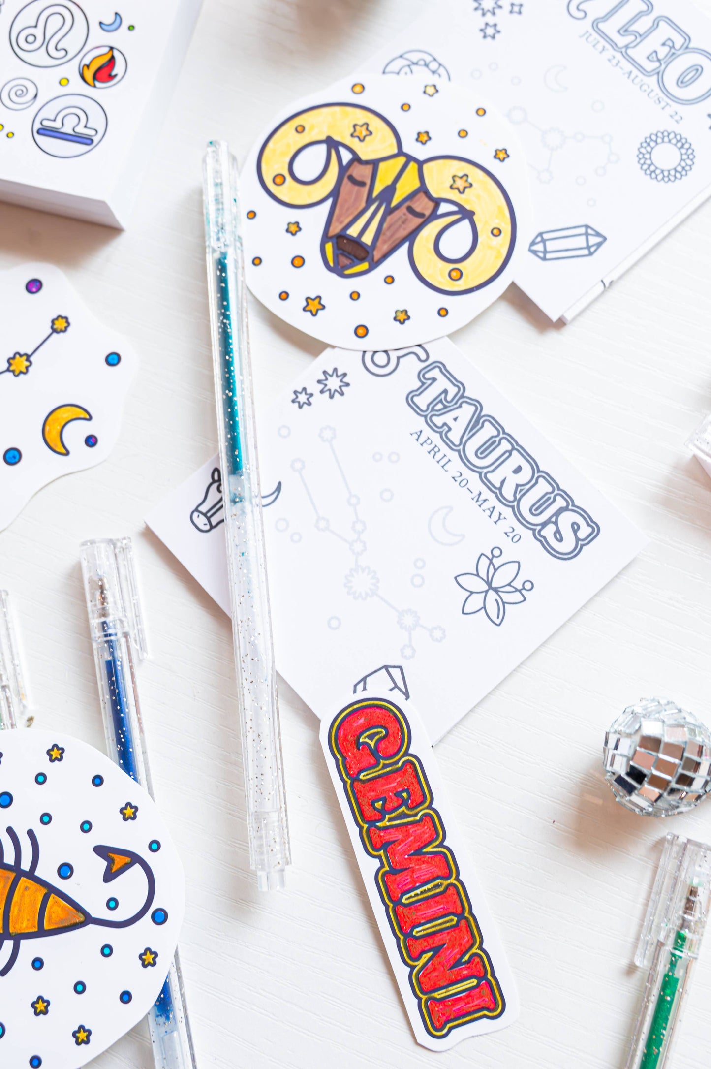 A Brighter Year - Grabie x A Brighter Year — Color The Cosmos Glitter Gel Pens