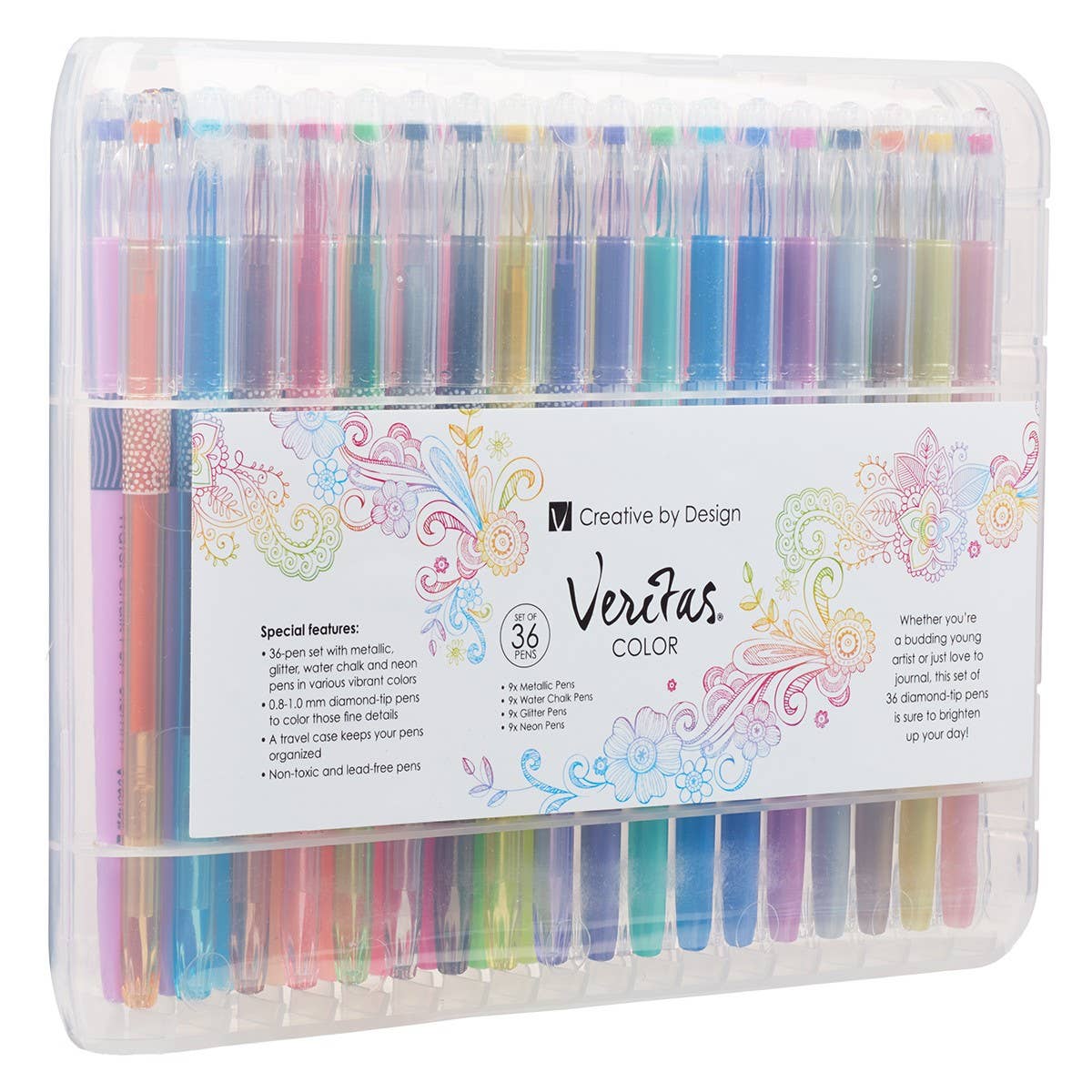 Christian Art Gifts - Gel Pen Set 36pc Assortment