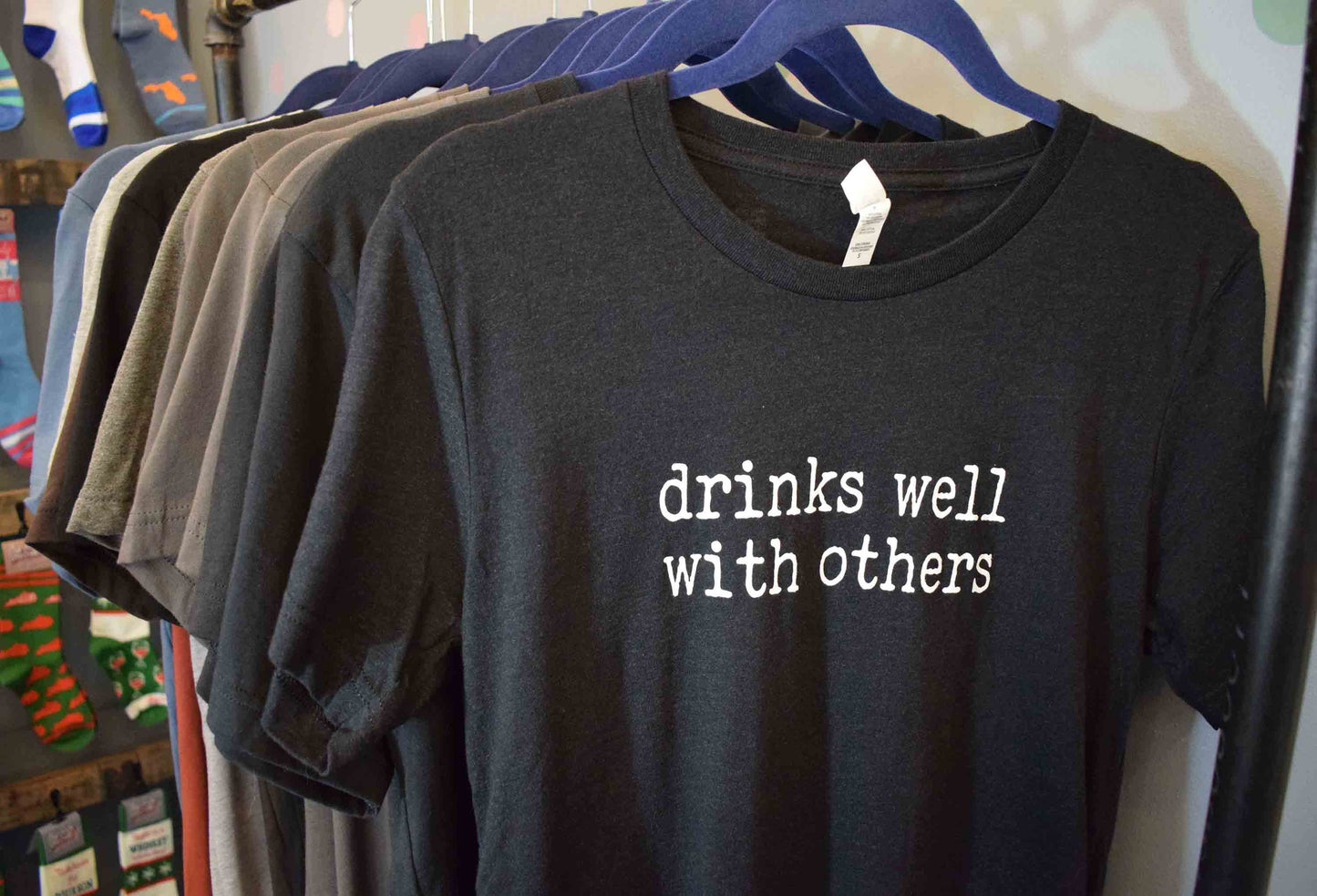 Buy Socks You All - Drinks Well with Others Unisex T-Shirt