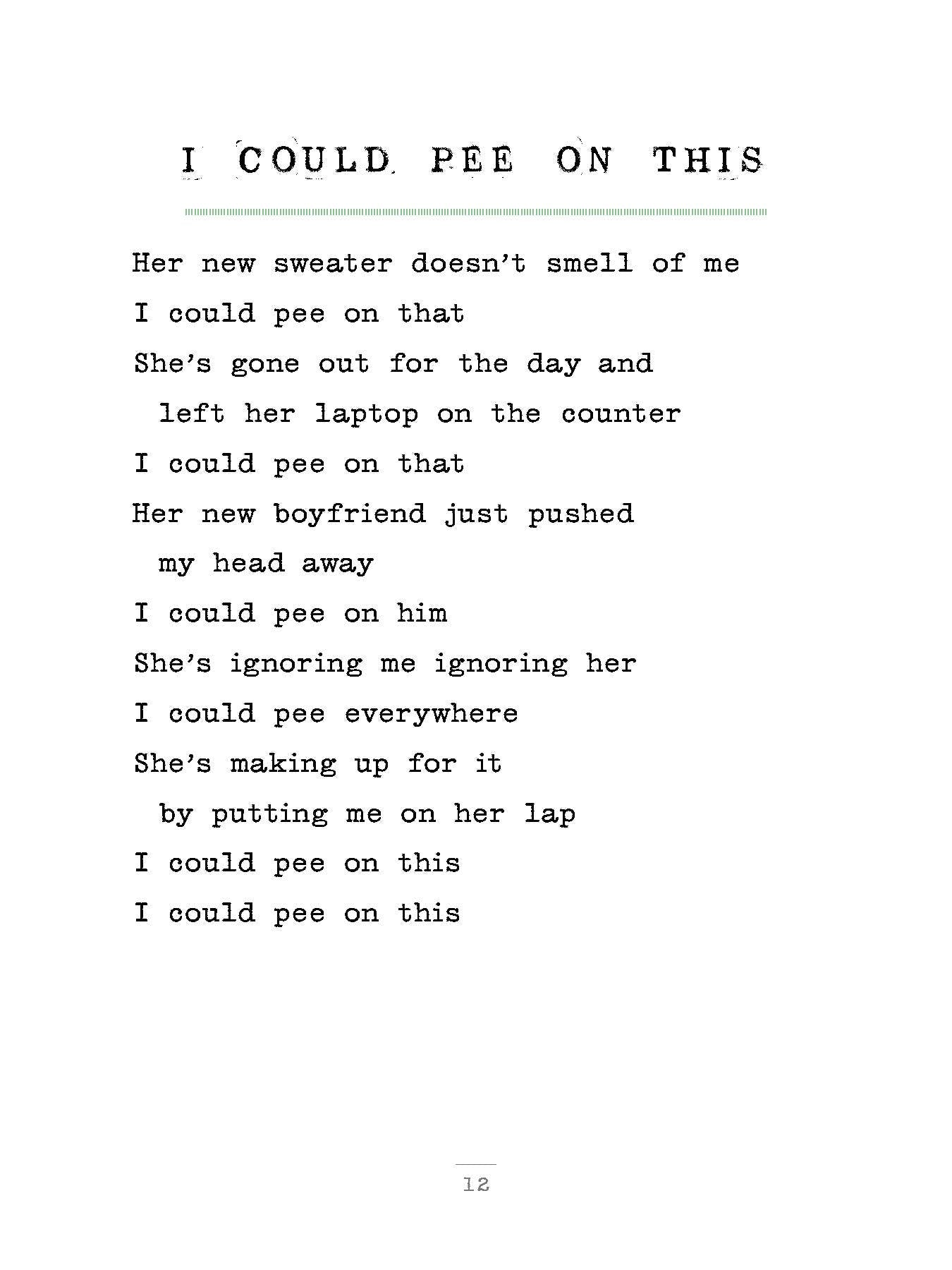 Chronicle Books - I Could Pee on This