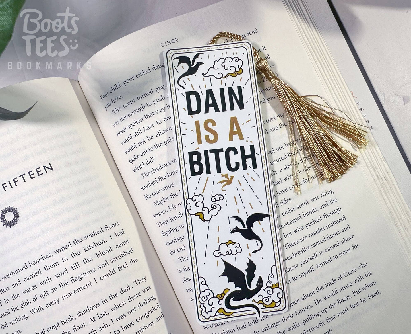 BootsTees - Fourth Wing Bookmark, 6" 4th Wing Quote Bookish Accessories