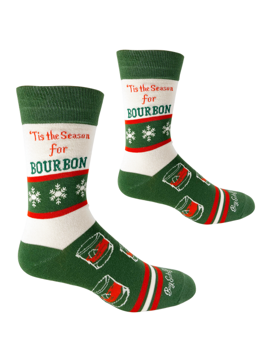 Buy Socks You All - Tis the Season for Bourbon - Men's Socks