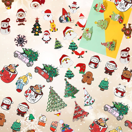 Magnifique Hearts - Bulk Enamel Christmas Pins - Vintage Punk Charm Brooch Pins