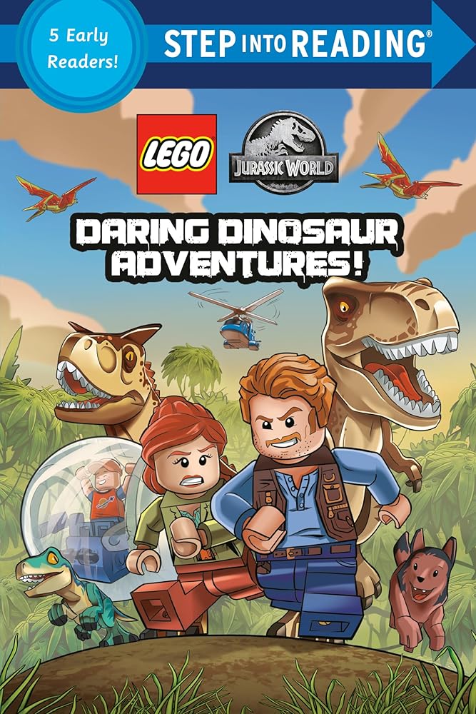 Daring Dinosaur Adventures! (LEGO Jurassic World) (Step into Reading) cover image