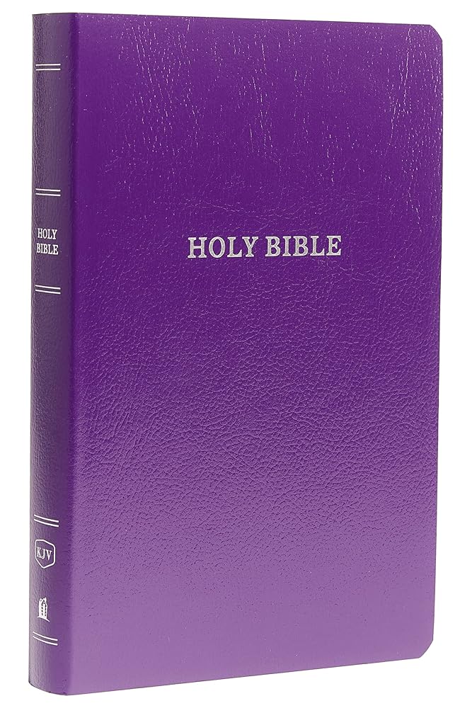 KJV Holy Bible: Gift and Award, Purple Leather-Look, Red Letter, Comfort Print: King James Version cover image