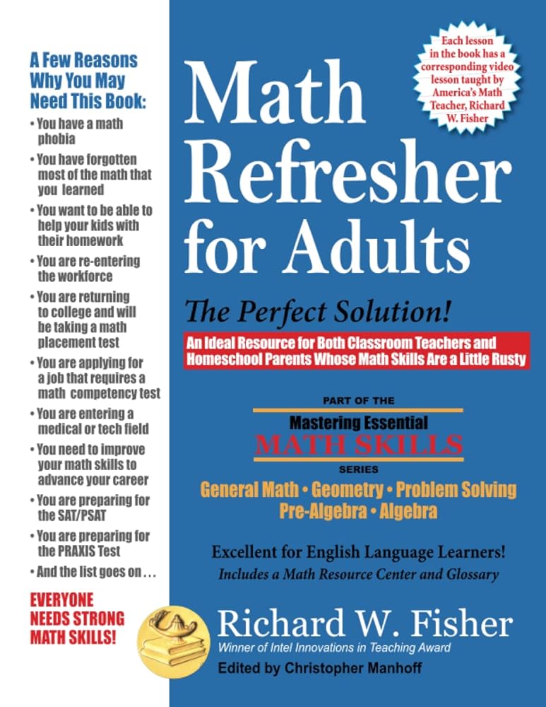 Math Refresher for Adults: The Perfect Solution (Mastering Essential Math Skills) cover image
