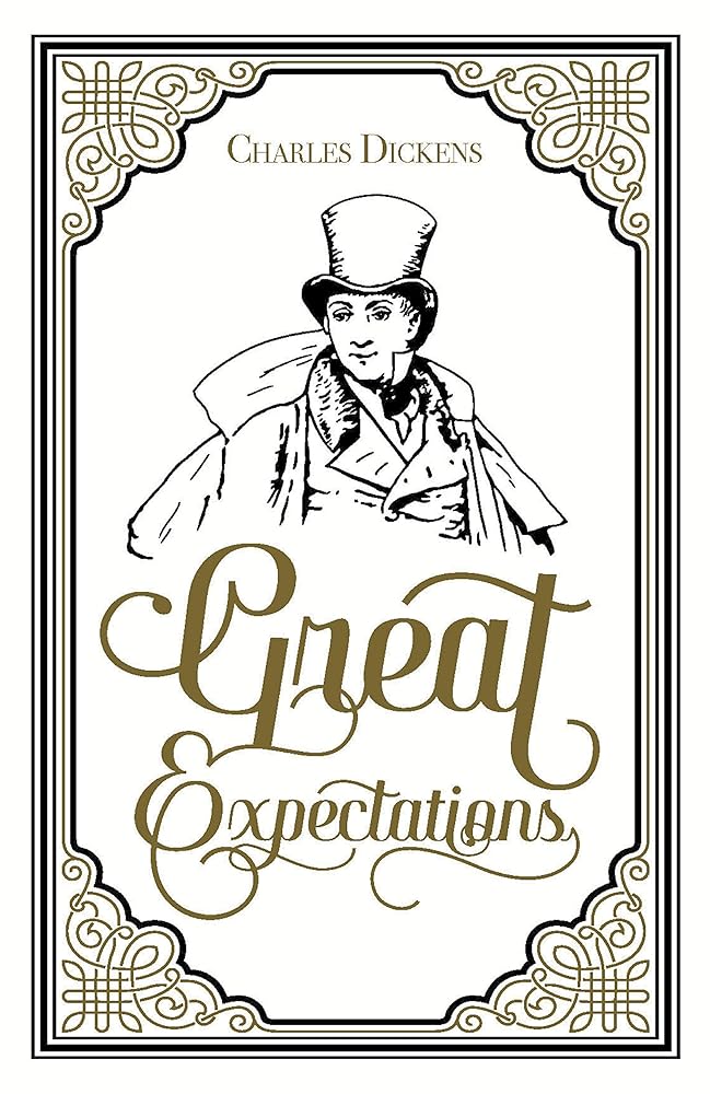 Great Expectations, Charles Dickens, (Classic Literature, Pip the Blacksmith Apprentice, Coming of Age Novel, Essential Reading) Ribbon Page Marker, Perfect for Gifting cover image