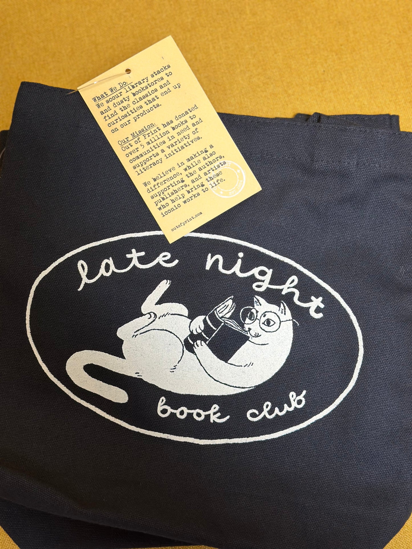 Late Night Book Club Mini Tote