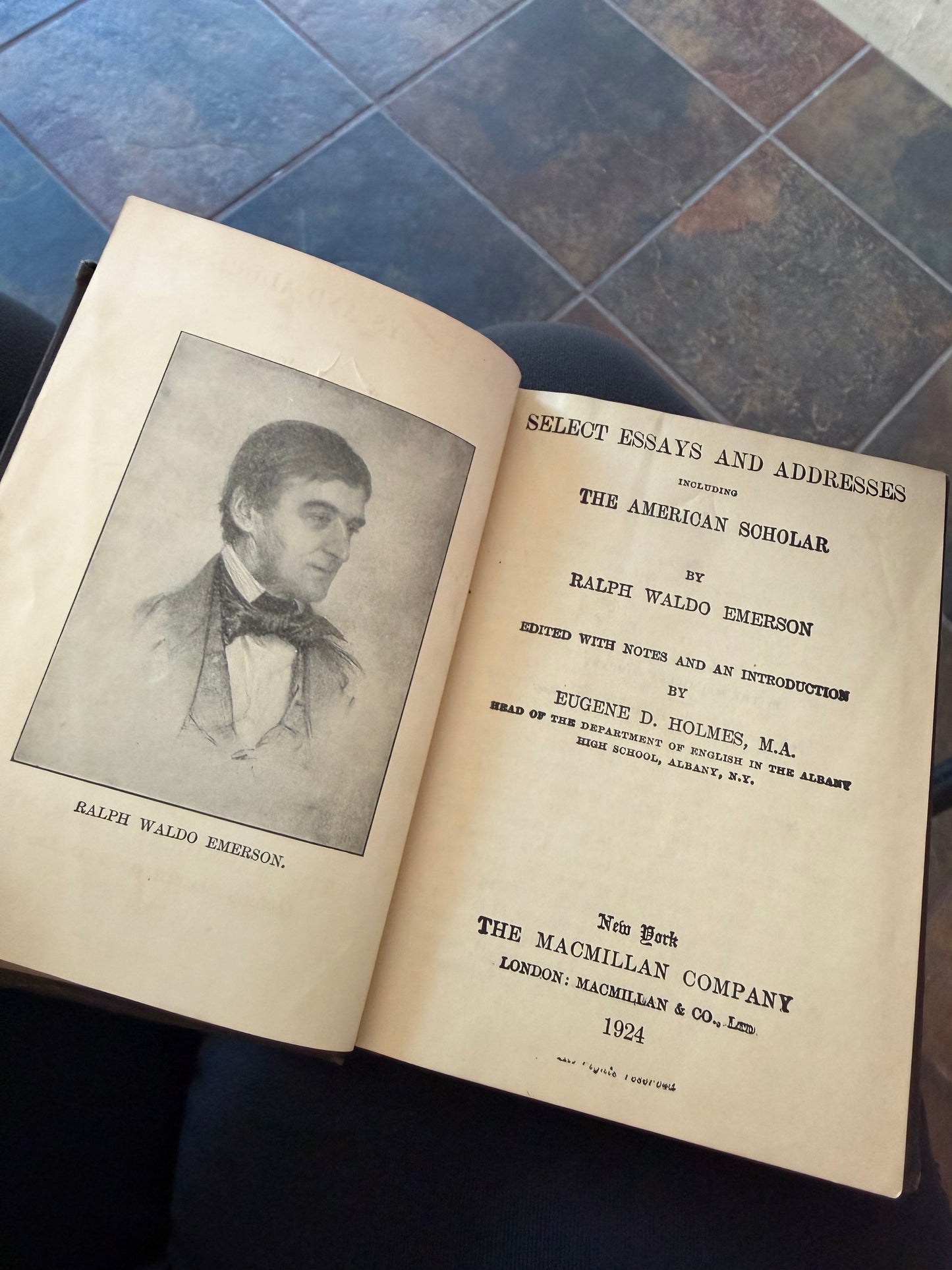 Emerson's Essays 1924 Macmillan Pocket Classics