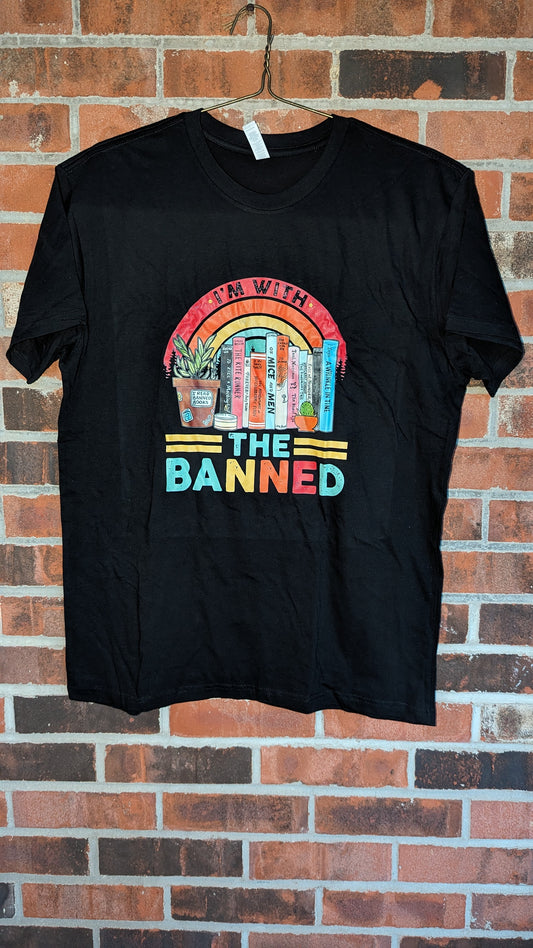 Short Sleeve T-Shirt "I'm With the Banned"