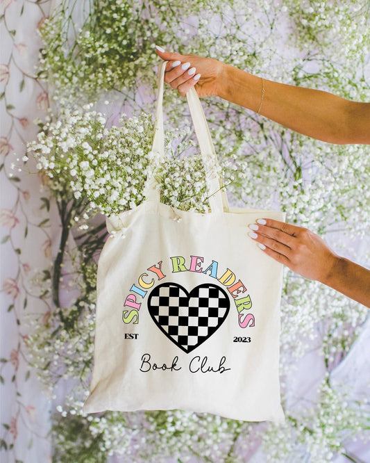 256 Craft Co - Spicy Readers Book Club Canvas Tote Bag