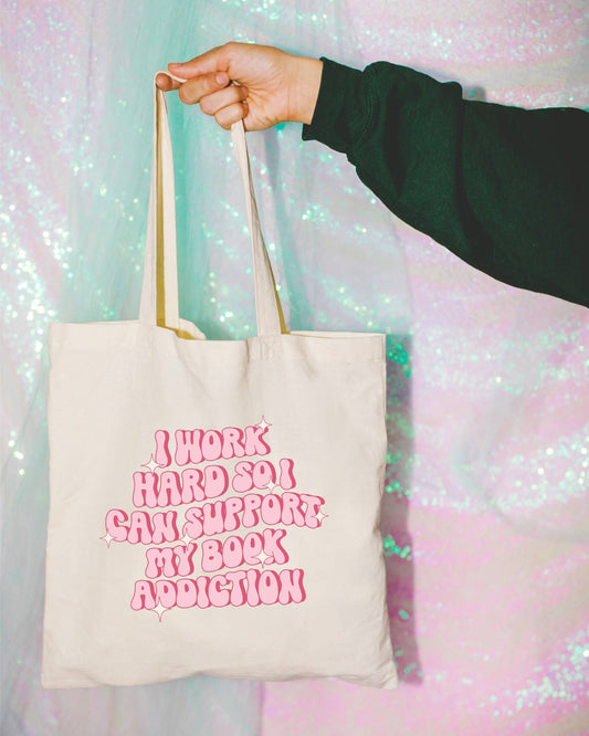 256 Craft Co - Book Addiction Canvas Tote Bag