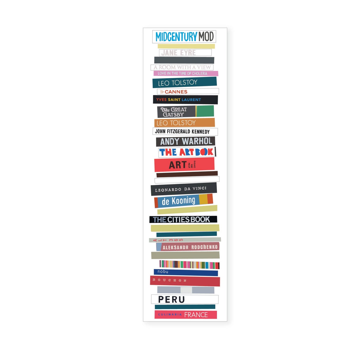 Apartment 2 Cards - Tall Stack of Curated Books - Bookmark