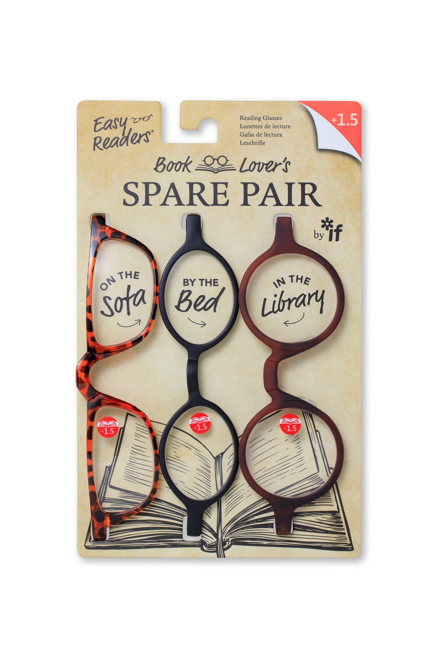 if USA - Easy Readers Book Lover Spare Pair