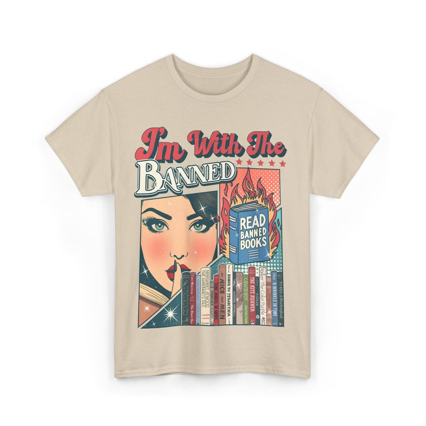 I’m With the Banned Shirt, Banned Books Shirt, Reading Tee