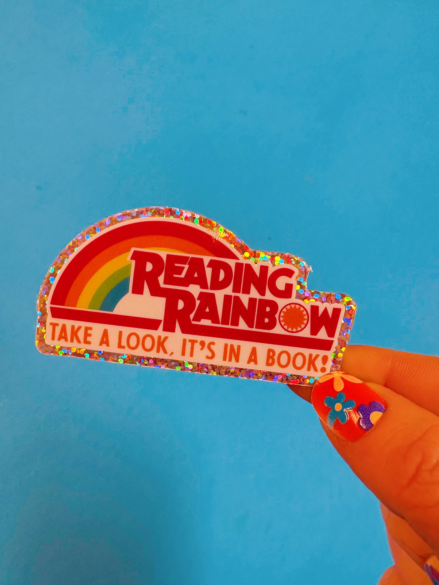 NatterDoodle - Reading Rainbow 80s 90s Nostalgia Bookish TV Show Sticker