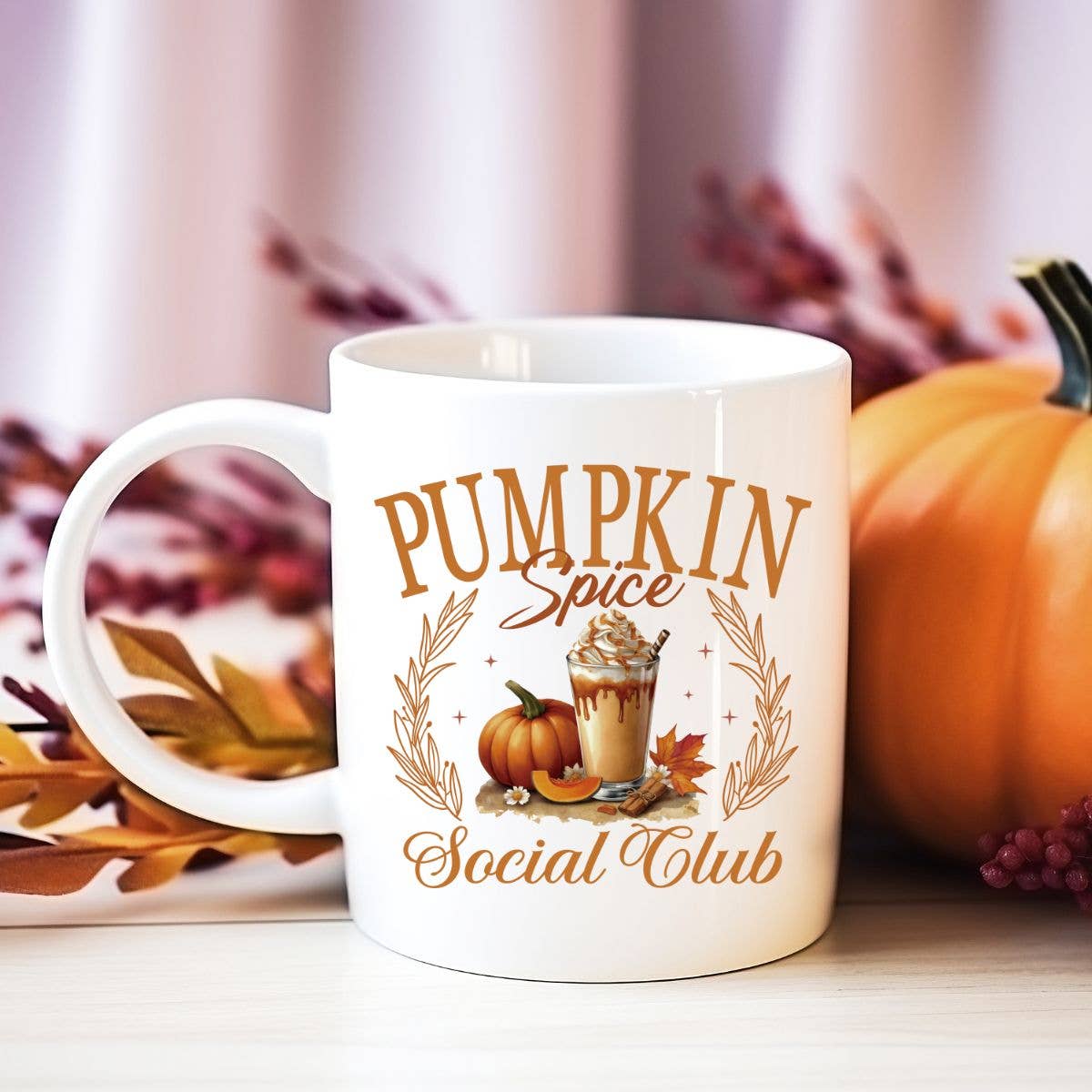 Sister Ray - Pumpkin Spice Social Club Fall Autumn Girly 11 oz Coffee Mug