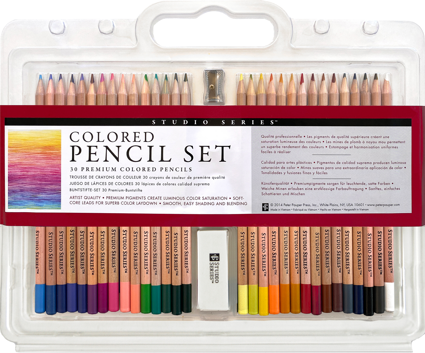 Peter Pauper Press - Studio Series Colored Pencil Set (Set of 30)