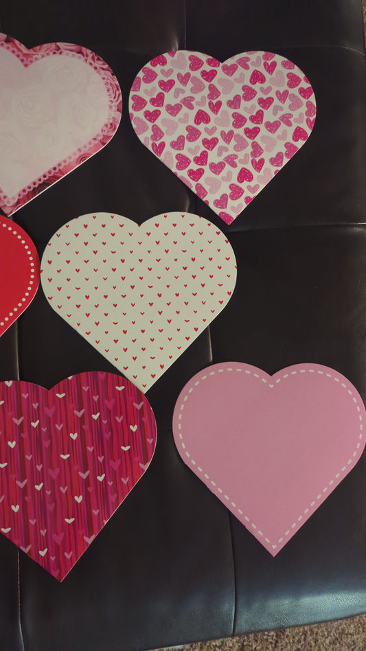 Heart shaped blank book