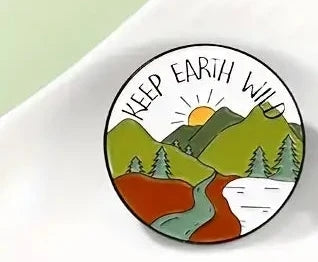 Magnifique Hearts - Nature-Inspired Enamel Pins: Outdoor Adventure Camping Pins
