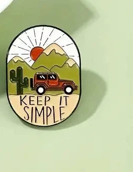 Magnifique Hearts - Nature-Inspired Enamel Pins: Outdoor Adventure Camping Pins
