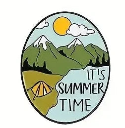 Magnifique Hearts - Nature-Inspired Enamel Pins: Outdoor Adventure Camping Pins