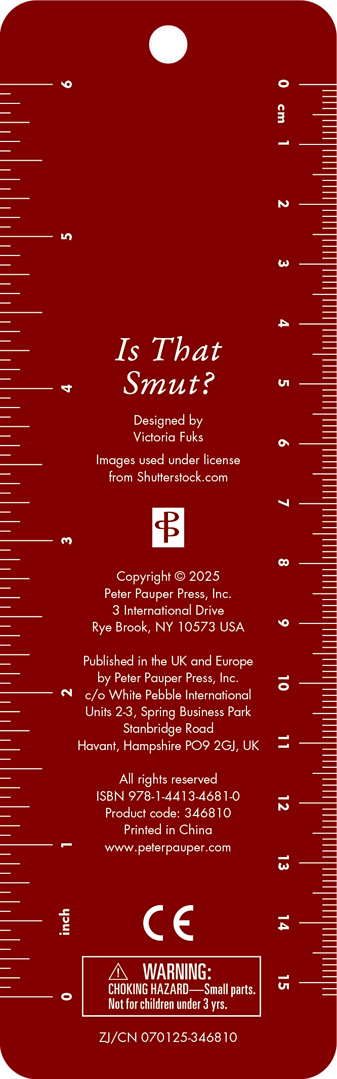 Peter Pauper Press - Is That Smut? Beaded Bookmark