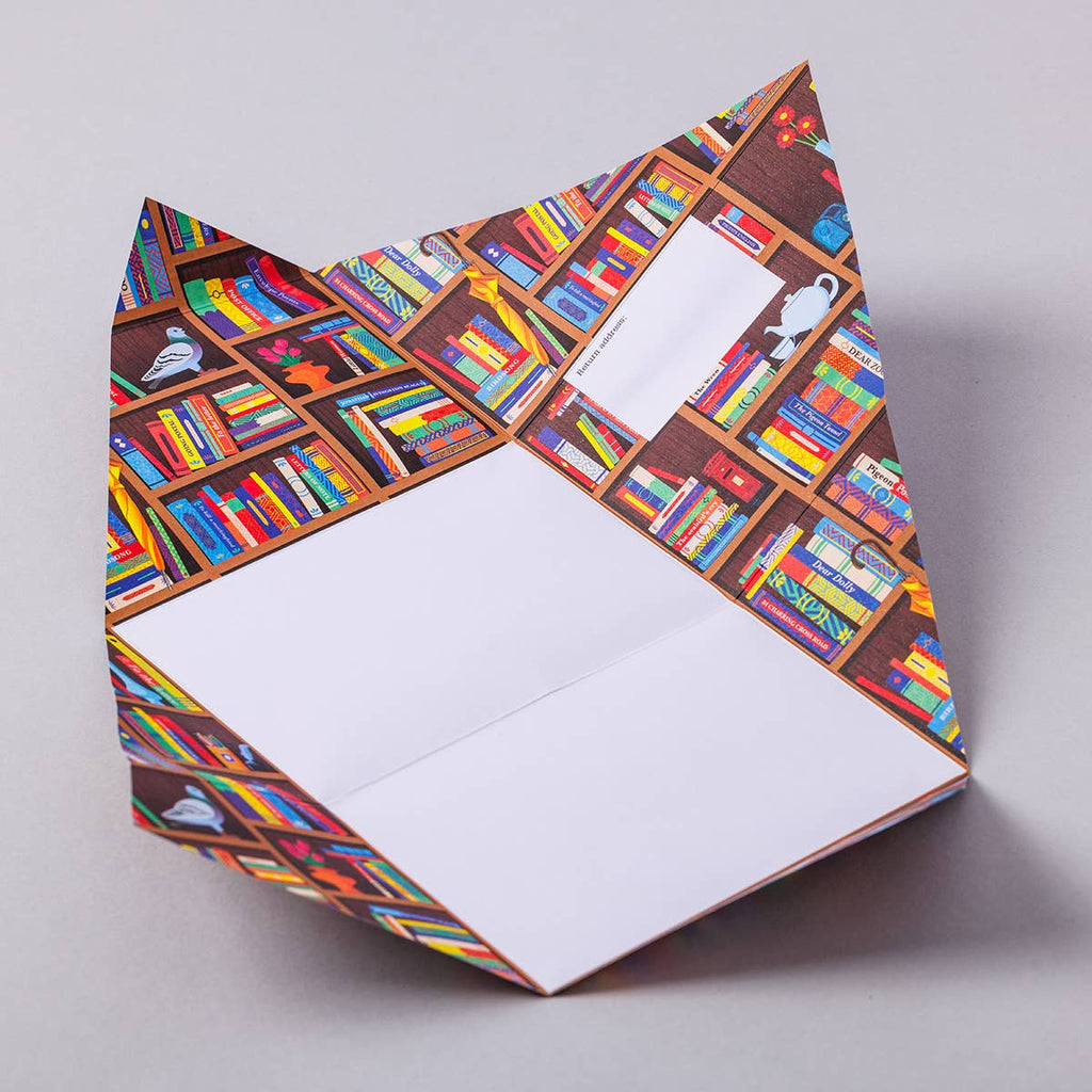 pigeonposted - Bookstore Pigeon, Folding Stationery Letter Pack, Pack of 6