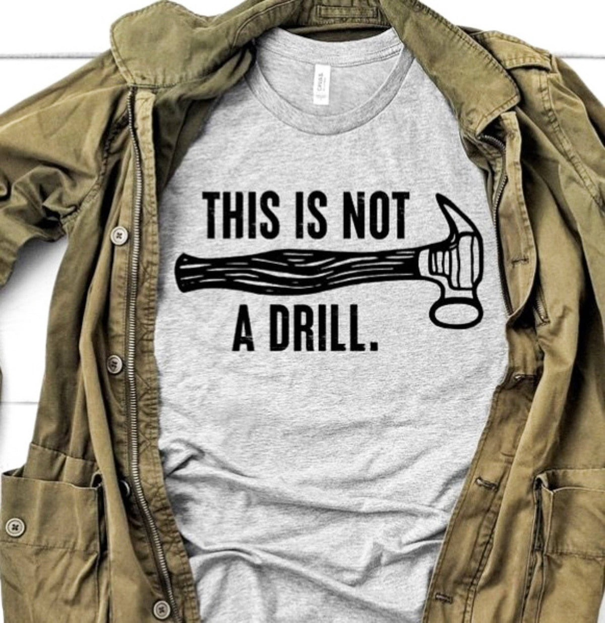 Peach Closet - This Is Not A Drill T-Shirt or Crew Sweatshirt