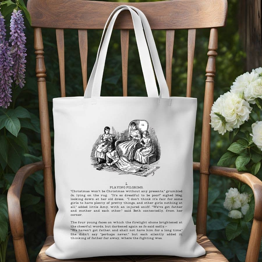 Sister Ray - Little Women Alcott Classic Novel Canvas Tote Bag