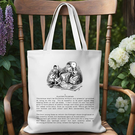 Sister Ray - Little Women Alcott Classic Novel Canvas Tote Bag