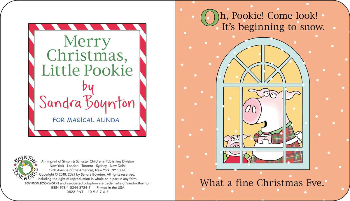 Simon & Schuster - Merry Christmas, Little Pookie by Sandra Boynton