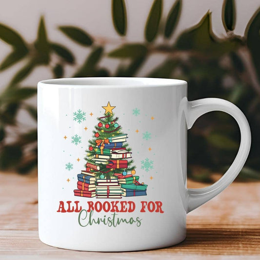 Sister Ray - All Booked For Christmas Reading 11 oz Coffee Mug