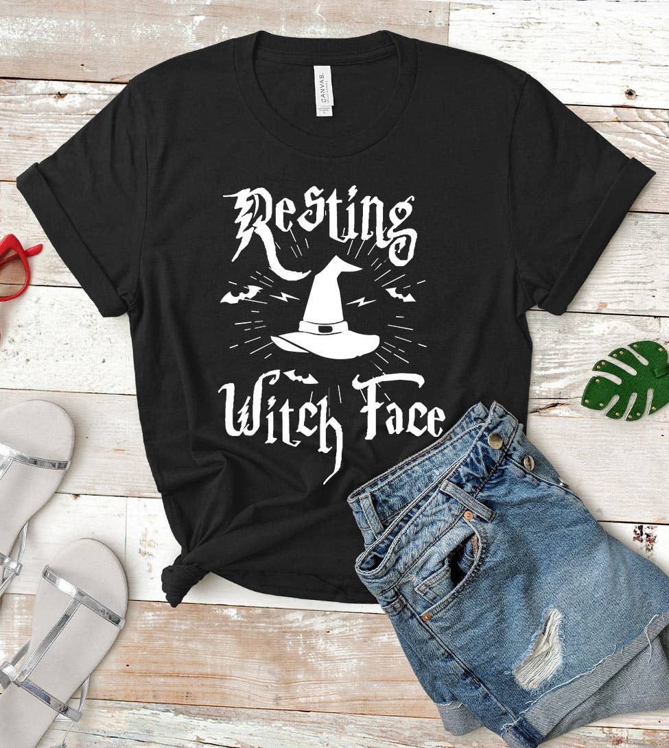 House Of Rodan - Resting Witch Face - Fall Halloween Sassy Witch Fun T-Shirt