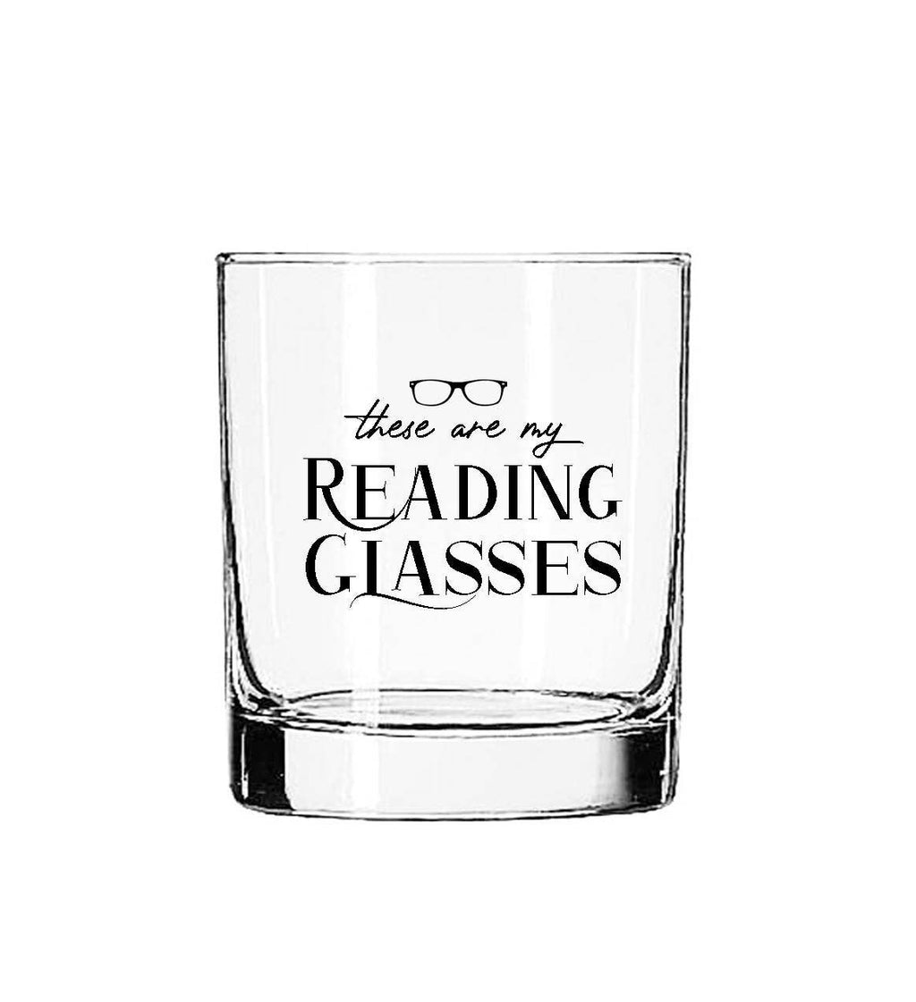 Reading Glasses Tumbler Rocks Glass